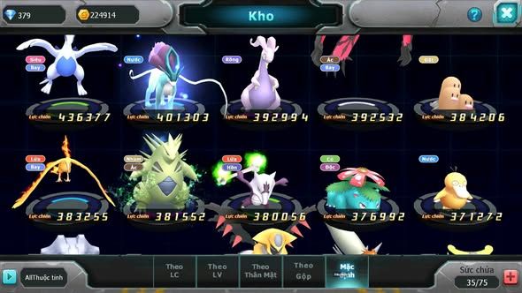 Mã : #TTS6019 - S1660 - V7 - Unvoa kuyrem drak hooh hooh raikou groudon