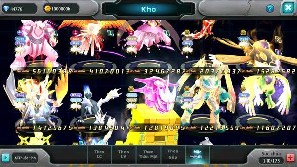 Mã : #TTS6022 - S1046 - Top 1 ALL - V15 - Palkia Cộng hưởng Diancie & Hooh Cộng hưởng dyanmax form 3 team cham cực khủng