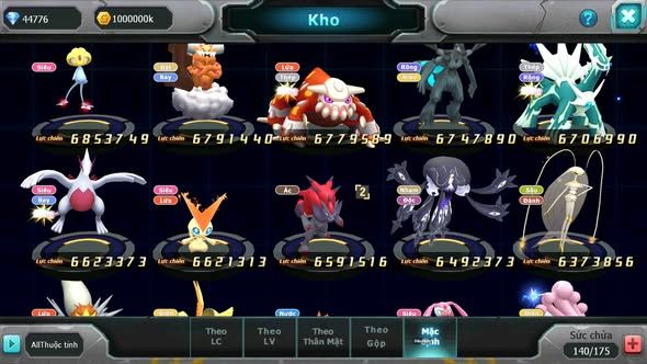 Mã : #TTS6022 - S1046 - Top 1 ALL - V15 - Palkia Cộng hưởng Diancie & Hooh Cộng hưởng dyanmax form 3 team cham cực khủng