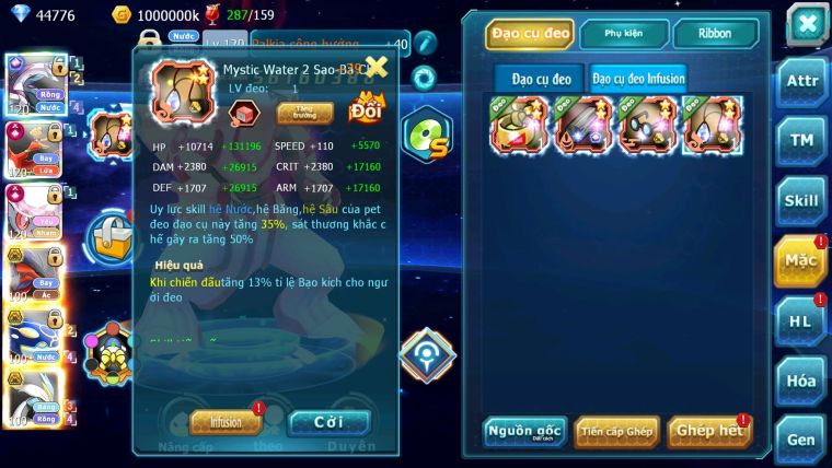 Mã : #TTS6022 - S1046 - Top 1 ALL - V15 - Palkia Cộng hưởng Diancie & Hooh Cộng hưởng dyanmax form 3 team cham cực khủng
