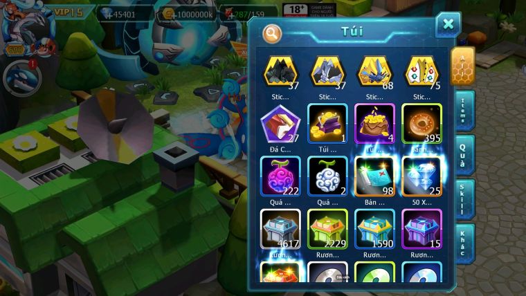 Mã : #TTS6022 - S1046 - Top 1 ALL - V15 - Palkia Cộng hưởng Diancie & Hooh Cộng hưởng dyanmax form 3 team cham cực khủng