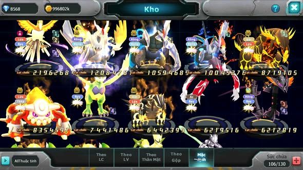 Mã : #TTS6029 - S1227 - Top 29 - V7 - Ho-oh dynamax unvoa wb bc qvld bc groudon bc thần gió bc cặp lati bc
