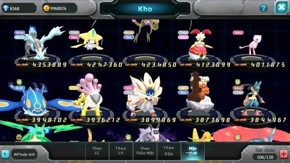 Mã : #TTS6029 - S1227 - Top 29 - V7 - Ho-oh dynamax unvoa wb bc qvld bc groudon bc thần gió bc cặp lati bc