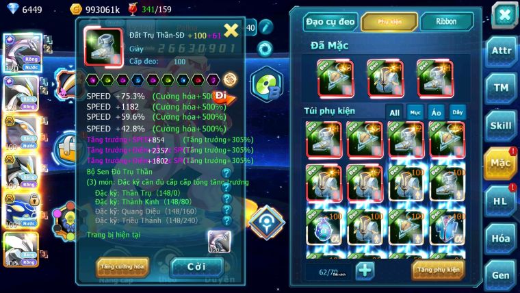 Mã : #TTS6026 - s1024 - Top 26 - V12 - Palkia & White Cộng hưởng dynamax cặp cá bá chủ black bc nhiều pet bá chủ ngon