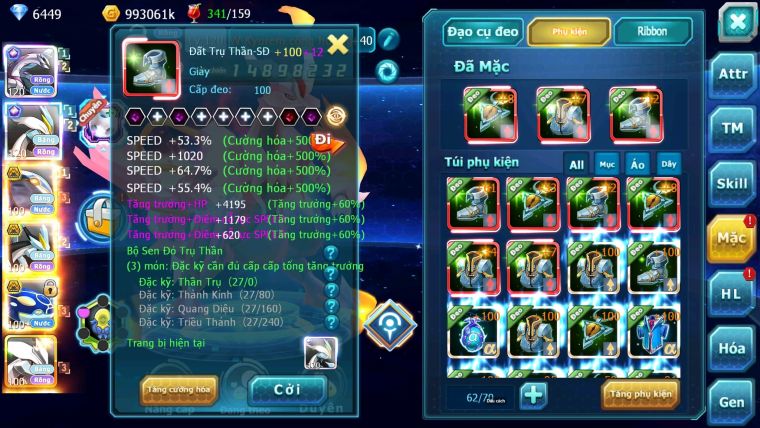 Mã : #TTS6026 - s1024 - Top 26 - V12 - Palkia & White Cộng hưởng dynamax cặp cá bá chủ black bc nhiều pet bá chủ ngon