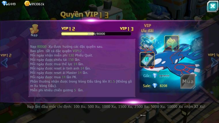 Mã : #TTS6026 - s1024 - Top 26 - V12 - Palkia & White Cộng hưởng dynamax cặp cá bá chủ black bc nhiều pet bá chủ ngon