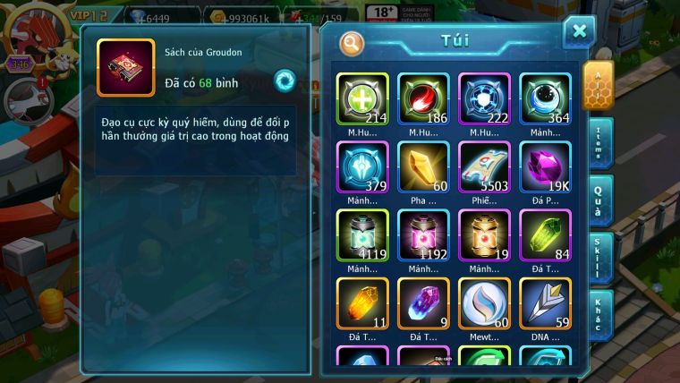 Mã : #TTS6026 - s1024 - Top 26 - V12 - Palkia & White Cộng hưởng dynamax cặp cá bá chủ black bc nhiều pet bá chủ ngon