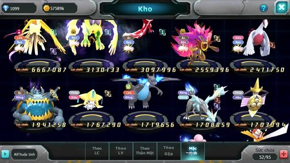 Mã : #TTS6051 - S1728 - Ho-oh dyanamx thần gió Yvetal Btaa bc nhiều pet ht