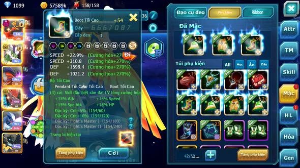 Mã : #TTS6051 - S1728 - Ho-oh dyanamx thần gió Yvetal Btaa bc nhiều pet ht