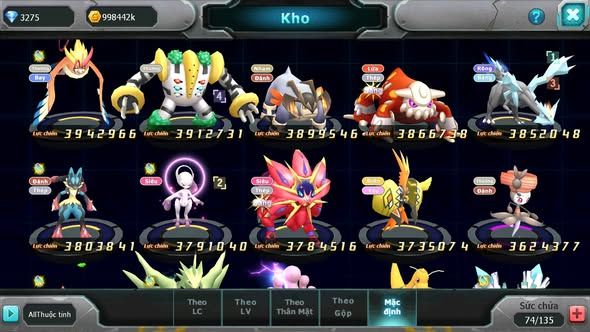 Mã : #TTS6065 - S1452 - Top47 - V13 - Ho-oh Cộng Hưởng Dyanmax Mew giáp bc Unvoa kuyrem Nhiều pet huyền thoại