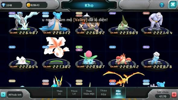 Mã : #TTS6064 - S1872 - V11 - Top27 - Lugia Zygarde Celebi Raikou nhiều pet ht