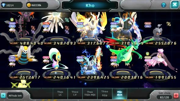 Mã : #TTS6074 - S271 - 10K kc - Rayquaza Ho-oh Wb bá chủ Unvoa kuyrem nhiều pet huyền thoại