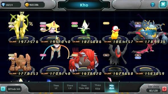 Mã : #TTS6074 - S271 - 10K kc - Rayquaza Ho-oh Wb bá chủ Unvoa kuyrem nhiều pet huyền thoại