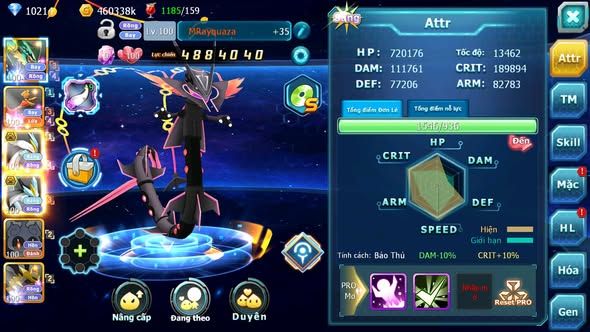 Mã : #TTS6074 - S271 - 10K kc - Rayquaza Ho-oh Wb bá chủ Unvoa kuyrem nhiều pet huyền thoại