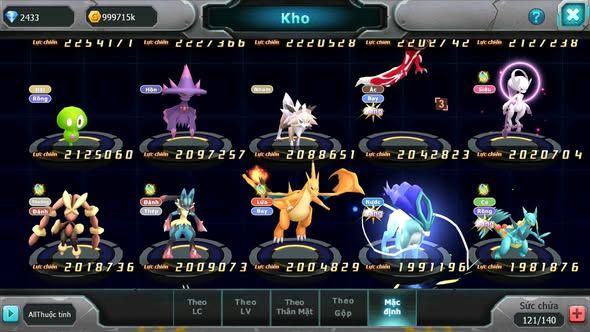Mã : #TTS6071 - S1651 - Diancie bá chủ dynamax Tapu fini bc xerm bc ho-oh hentran qvld nhiều pet ht