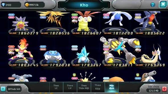 Mã : #TTS6071 - S1651 - Diancie bá chủ dynamax Tapu fini bc xerm bc ho-oh hentran qvld nhiều pet ht
