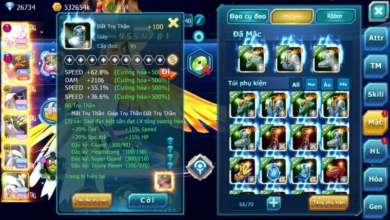 Mã : #TTS6075 - S1337 - V12 - Diancie dynamax Hooh dynamax Tapu fini xerm bc Unvoa kuyrem nhiều pet BC