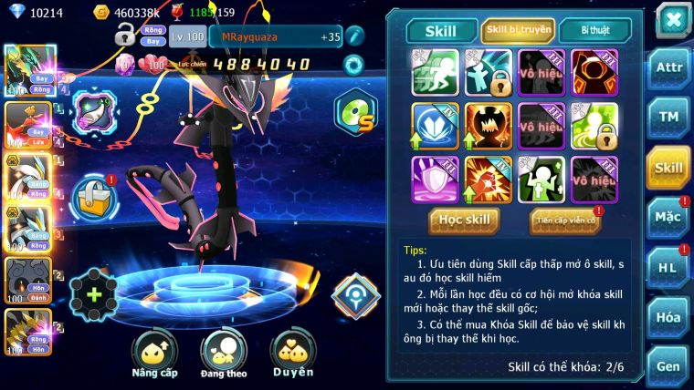 Mã : #TTS6074 - S271 - 10K kc - Rayquaza Ho-oh Wb bá chủ Unvoa kuyrem nhiều pet huyền thoại