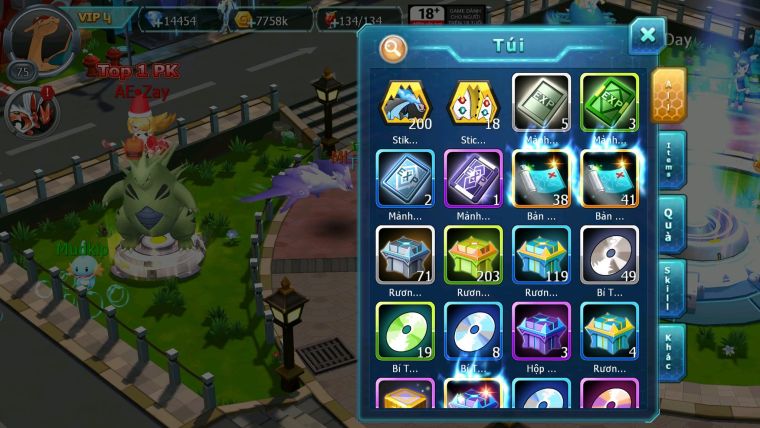 Mã : #TTS6077 - S1847 - Top48 - V4 - 14K KC - Bật thầy ảo ảnh bá chủ ash char raikou armdlo