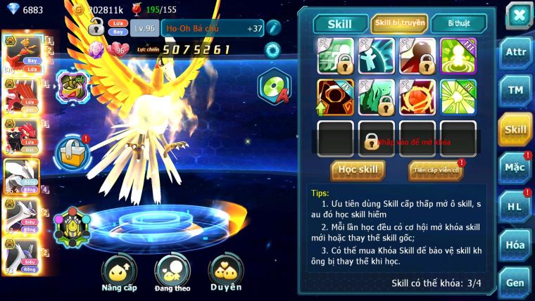 Mã: #TTS6089 - S1816 - V9 - Ho-oh bá chủ Qvld bc groudon bc Unvoa kuyrem Cặp lati bc