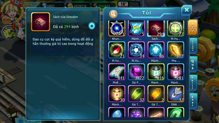 Mã: #TTS6089 - S1816 - V9 - Ho-oh bá chủ Qvld bc groudon bc Unvoa kuyrem Cặp lati bc