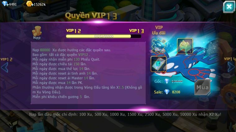 Mã : #TTS6088 - S1799 - Top7 - V12 - 1K1 Sách - Ho-oh bá chủ Yvetal thần gió bc Qvbc qvld bc nhiều pet ht