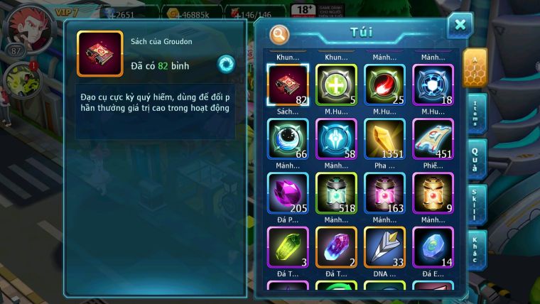 Mã : #TTS6095 - S1733 - V7 - Diancie bc rắn băng bc zygarde nhiều pet ht