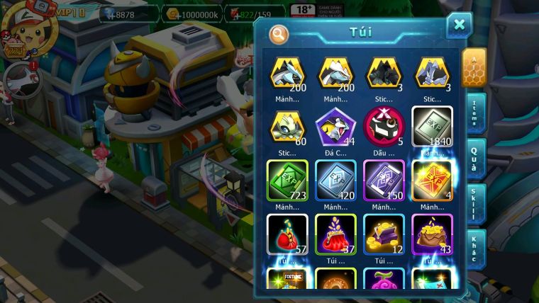 Mã : #TTS6092 - S1692 - V10 - 728 Sách Tapu bulu dynaamx Pikachu bc raikou bc xerm bc Unvoa wb