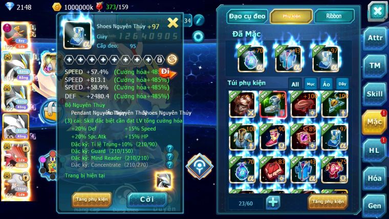 Mã : #TTS6091 - S1227 - Top30 - V7 - Ho-oh bá chủ dynamax Unvoa kuyrem Wb bá chủ Qvld bc Hentran bc thần gió nhiều pet ht