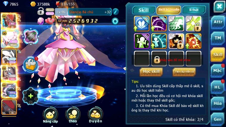 Mã : #TTS6104 - S1152 - V4 - Bật thầy ảo ảnh Diancie bc unvoa kuyrem mew giáp bc Palkia bc