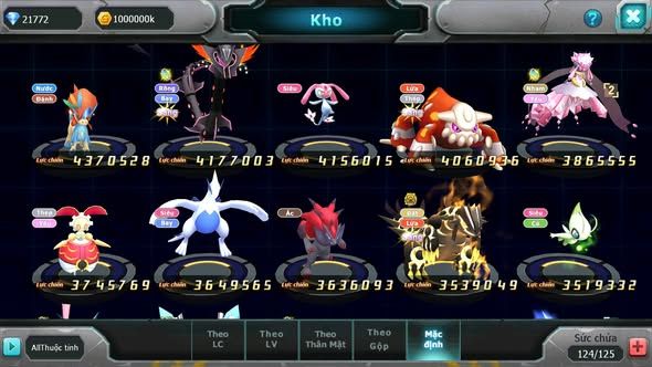 Mã : #TTS6099 - S1455 - V14 - 21K KC - Vua khiên bá chủ Ho-oh bá chủ Cặp cá bc Qvld bc cặp lati bc nhiều Pet HT
