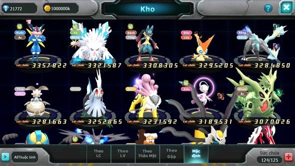 Mã : #TTS6099 - S1455 - V14 - 21K KC - Vua khiên bá chủ Ho-oh bá chủ Cặp cá bc Qvld bc cặp lati bc nhiều Pet HT