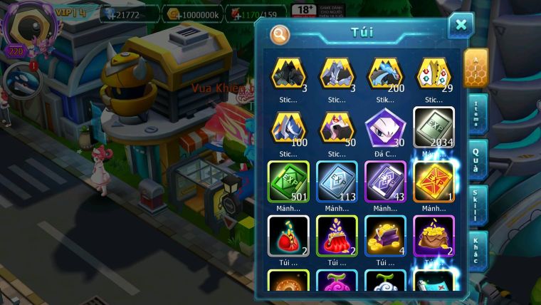 Mã : #TTS6099 - S1455 - V14 - 21K KC - Vua khiên bá chủ Ho-oh bá chủ Cặp cá bc Qvld bc cặp lati bc nhiều Pet HT
