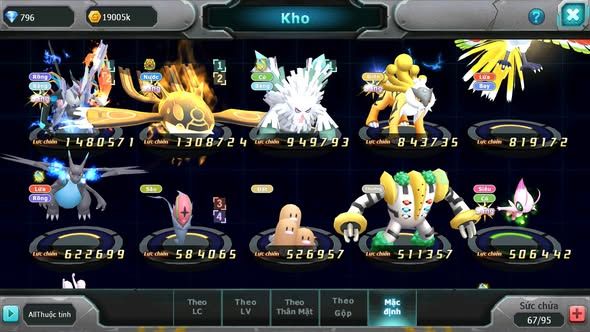 Mã : #TTS6098 - S1863 - Top13 - V10 - Unvoa kuyrem Kyogre bá chủ băng né raikou