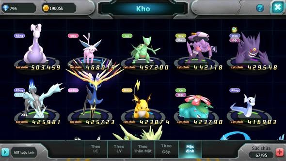 Mã : #TTS6098 - S1863 - Top13 - V10 - Unvoa kuyrem Kyogre bá chủ băng né raikou