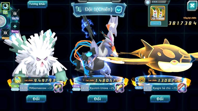 Mã : #TTS6098 - S1863 - Top13 - V10 - Unvoa kuyrem Kyogre bá chủ băng né raikou