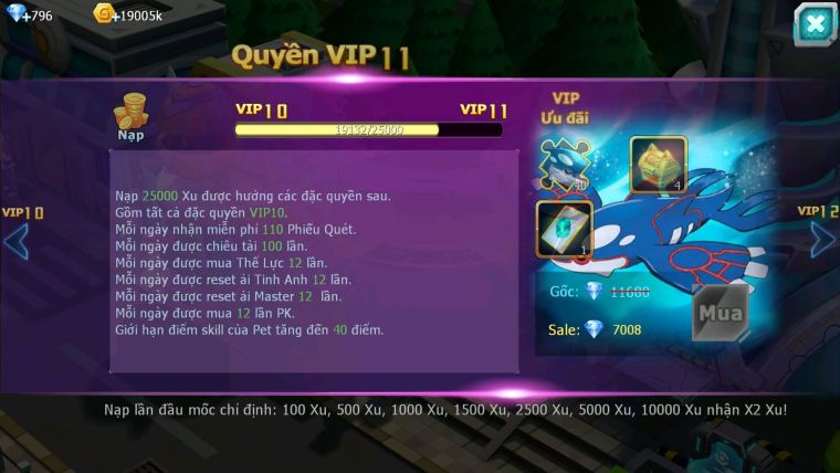 Mã : #TTS6098 - S1863 - Top13 - V10 - Unvoa kuyrem Kyogre bá chủ băng né raikou