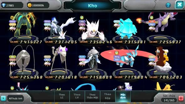 Mã : #TTS6096 - S176 - Top6PK - Rayquaza bá chủ Ho-oh cộng hưởng dynaamx Unvoa kuyrem wb bc mew giáp bc cặp lati bc quá ngon