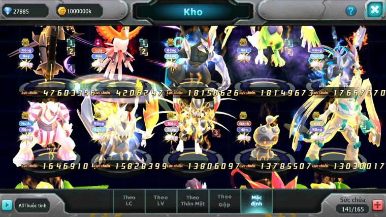 Mã : #TTS6096 - S176 - Top6PK - Rayquaza bá chủ Ho-oh cộng hưởng dynaamx Unvoa kuyrem wb bc mew giáp bc cặp lati bc quá ngon
