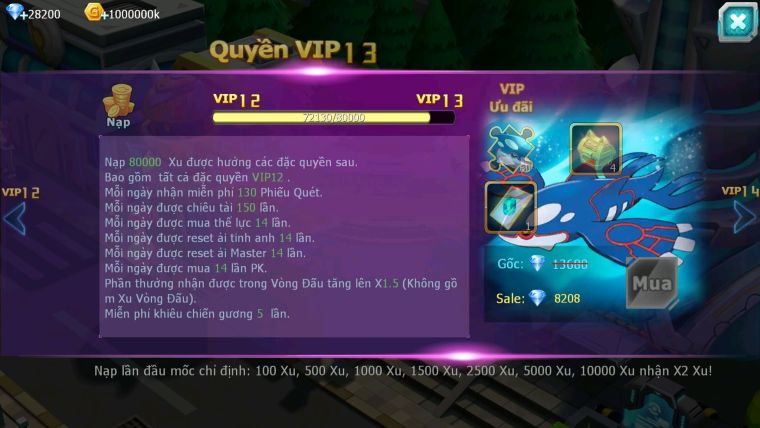 Mã : #TTS6096 - S176 - Top6PK - Rayquaza bá chủ Ho-oh cộng hưởng dynaamx Unvoa kuyrem wb bc mew giáp bc cặp lati bc quá ngon
