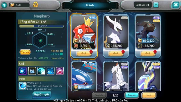 Mã : #TTS6096 - S176 - Top6PK - Rayquaza bá chủ Ho-oh cộng hưởng dynaamx Unvoa kuyrem wb bc mew giáp bc cặp lati bc quá ngon