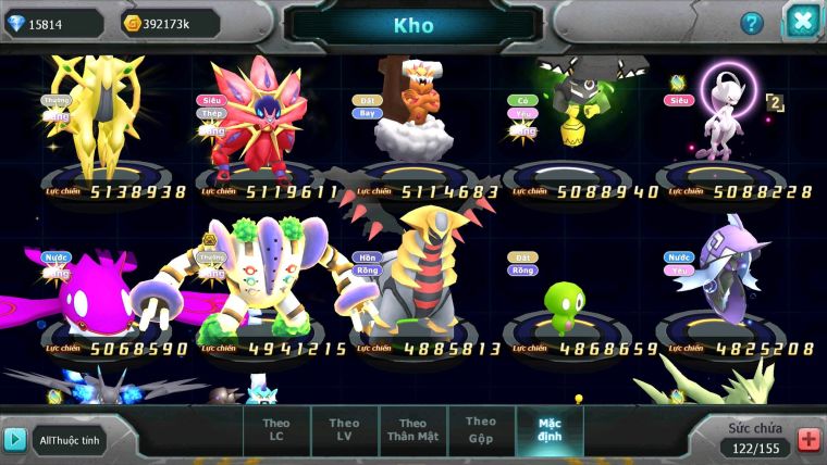 Mã : #TTS6108 - S1275 - Top12 - V15 - Ho-oh Cộng Hưởng Dynamax Yvetal Cộng Hưởng Vua Khiên bá chủ rayquaza bc nhiều pet bá chủ
