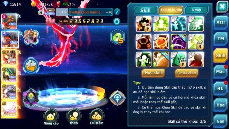 Mã : #TTS6108 - S1275 - Top12 - V15 - Ho-oh Cộng Hưởng Dynamax Yvetal Cộng Hưởng Vua Khiên bá chủ rayquaza bc nhiều pet bá chủ