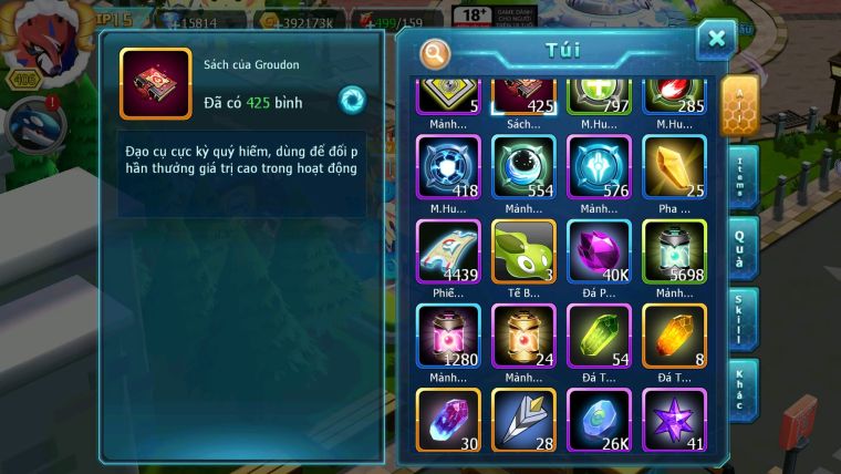 Mã : #TTS6108 - S1275 - Top12 - V15 - Ho-oh Cộng Hưởng Dynamax Yvetal Cộng Hưởng Vua Khiên bá chủ rayquaza bc nhiều pet bá chủ