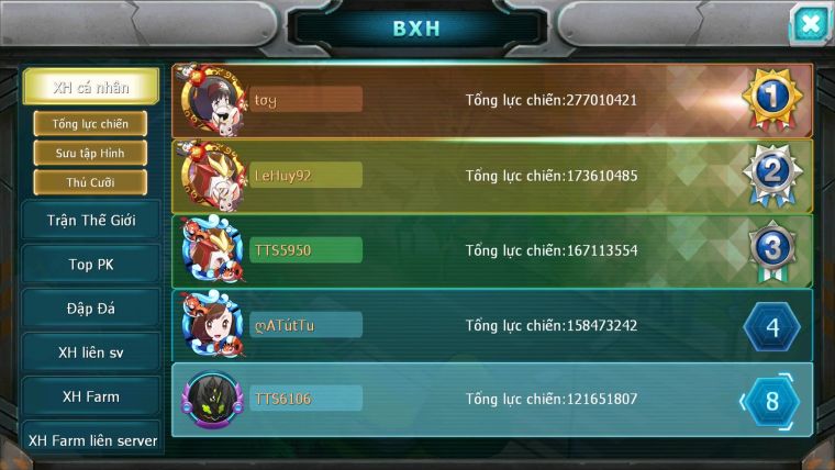 Mã : #TTS6106 - S38 - Top8 - Ho-oh Cộng Hưởng dyanamx Palkia & Yvetal & Giratina cộng hưởng Nhiều pet bá chủ