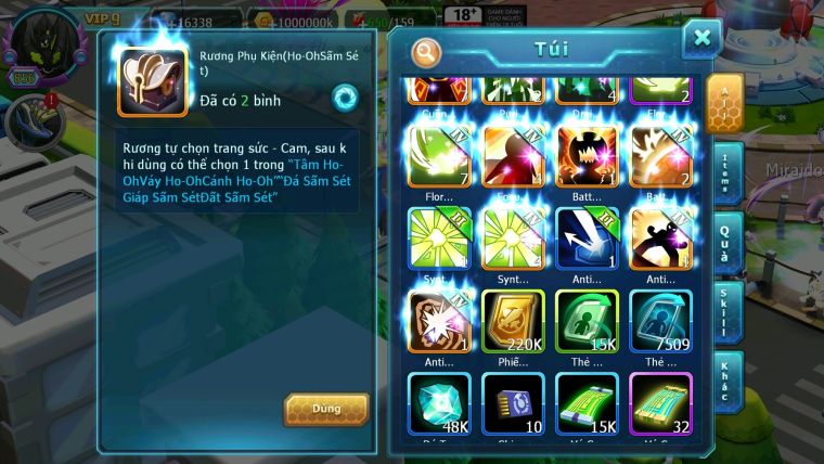Mã : #TTS6106 - S38 - Top8 - Ho-oh Cộng Hưởng dyanamx Palkia & Yvetal & Giratina cộng hưởng Nhiều pet bá chủ