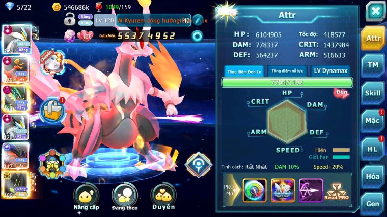 Mã : #TTS6113 - S804 - Top3 All - V15 - 1K7 Sách - White Black Hooh Cộng Hưởng Dynamax Yvetal cộng hưởng Rayquaza dynamax nhiều pet bá chủ