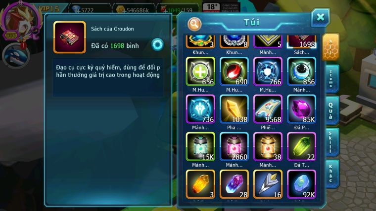 Mã : #TTS6113 - S804 - Top3 All - V15 - 1K7 Sách - White Black Hooh Cộng Hưởng Dynamax Yvetal cộng hưởng Rayquaza dynamax nhiều pet bá chủ