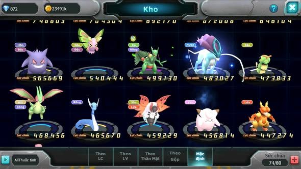 Mã : #TTS6112 - S1856 - Top17 - V5 - Zygarde flare victini armldo đua top ngon