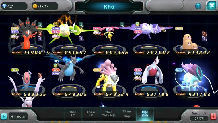 Mã : #TTS6120 - S1874 - Top 14 - V10 Zyugarde Latios bá chủ mes lati đua top bao ngon